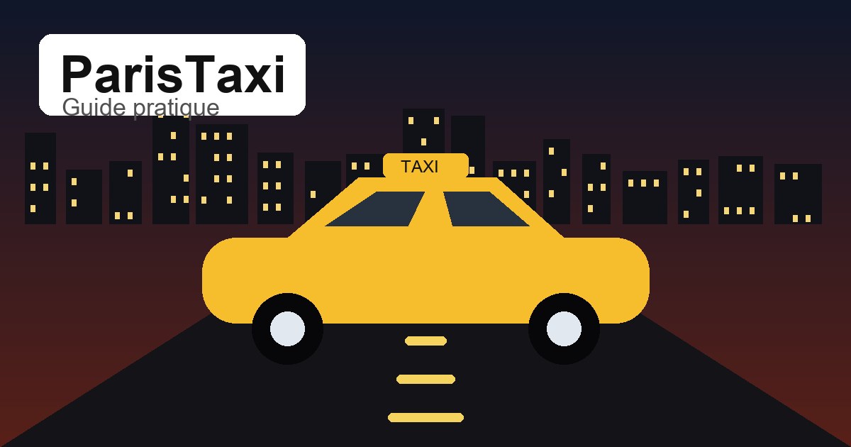 Illustration originale ParisTaxi pour taxi Paris CDG