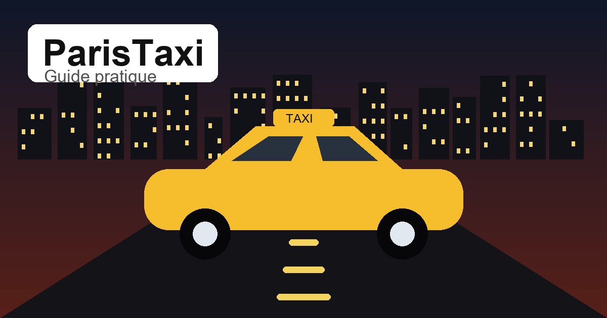 Illustration originale ParisTaxi pour demande taxi Paris