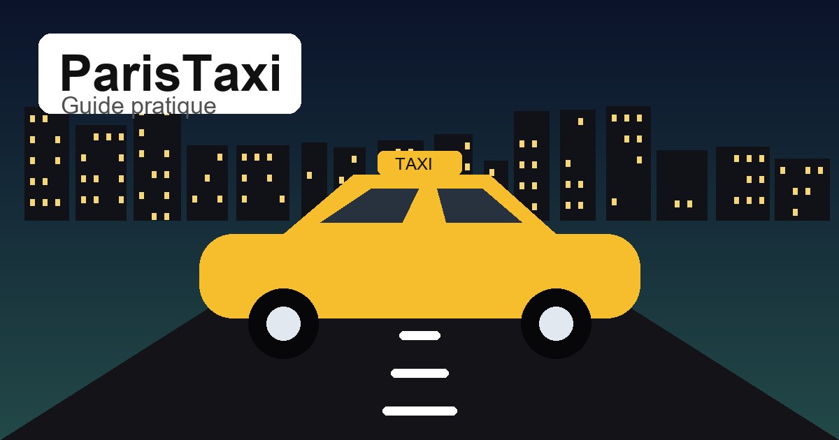 Illustration originale ParisTaxi pour taxi Orly Paris