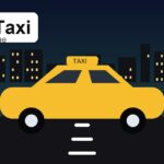 Illustration originale ParisTaxi pour taxi aéroport nuit Paris