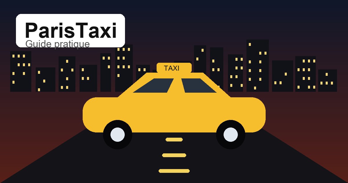 Illustration originale ParisTaxi pour taxi sortie tardive Paris