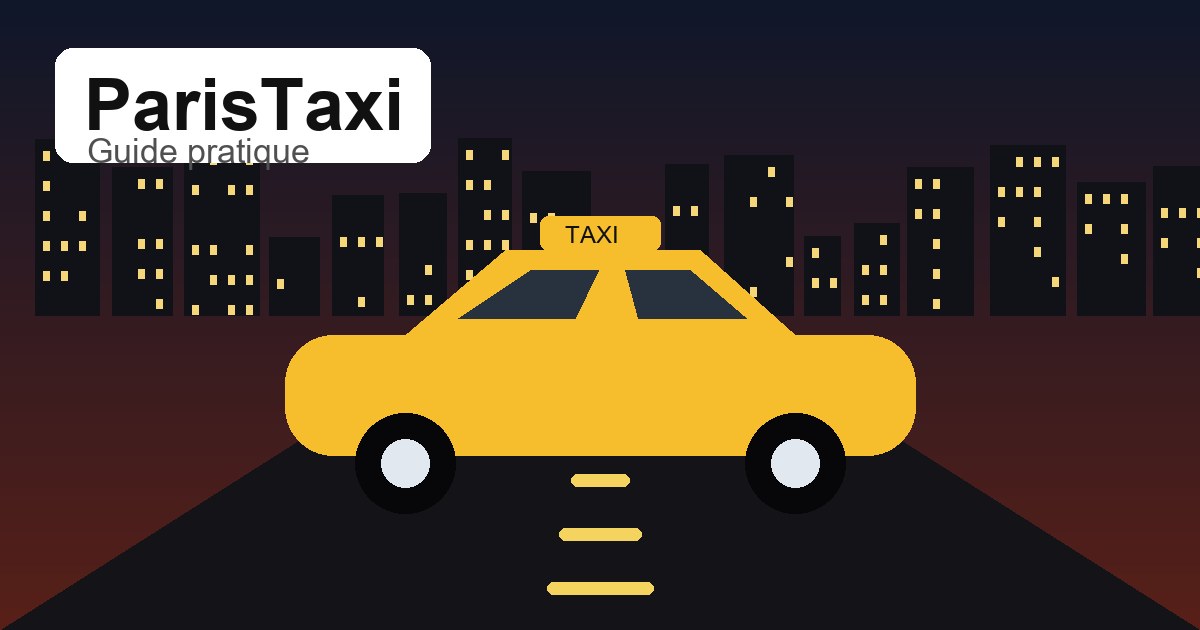 Illustration originale ParisTaxi pour taxi avec bagages Paris