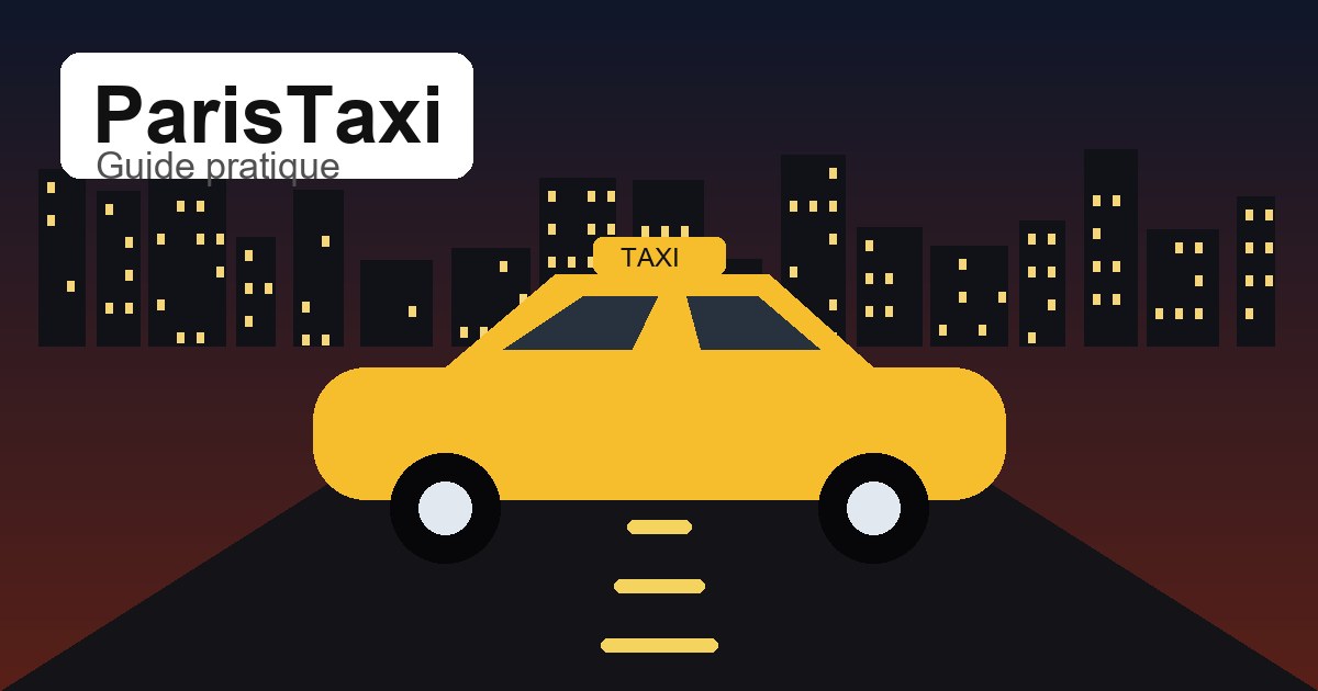 Illustration originale ParisTaxi pour taxi nuit Paris
