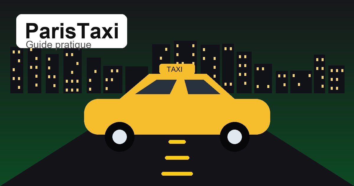 Illustration originale ParisTaxi pour taxi Paris Orly