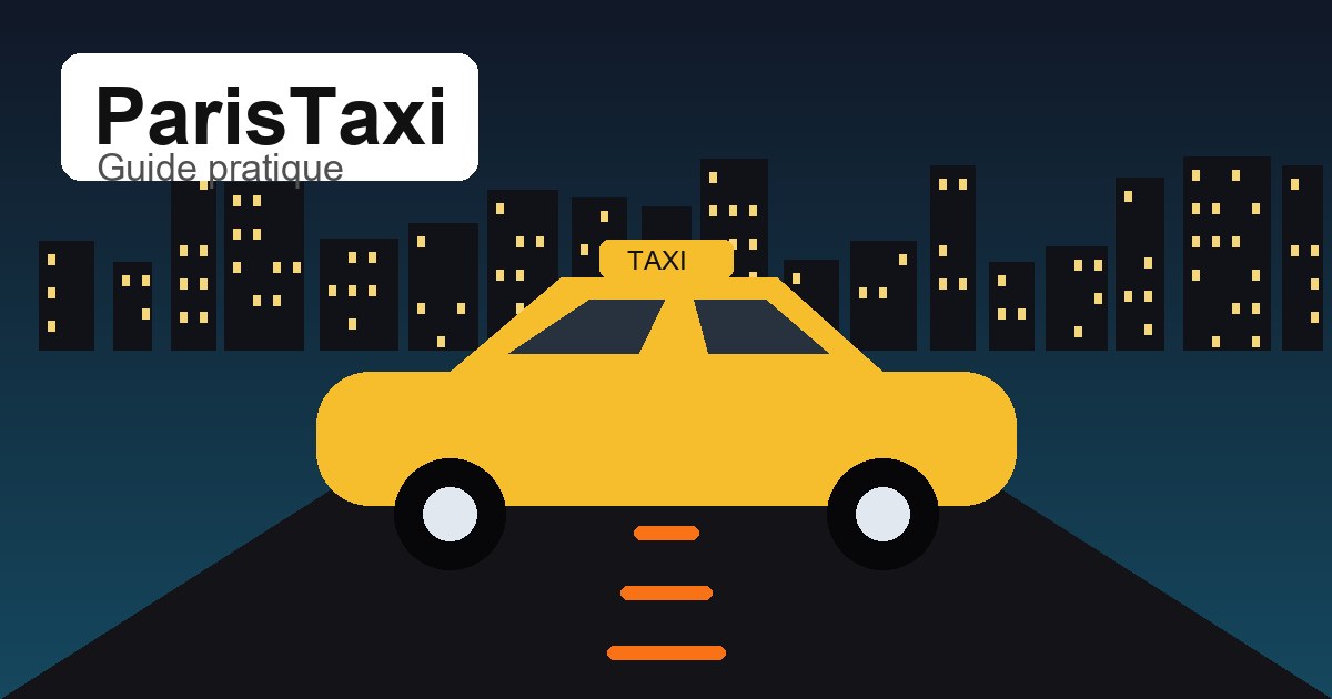 Illustration originale ParisTaxi pour chauffeur taxi Paris professionnel
