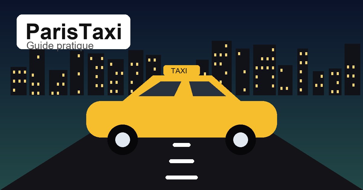 Illustration originale ParisTaxi pour taxi gare aéroport Paris