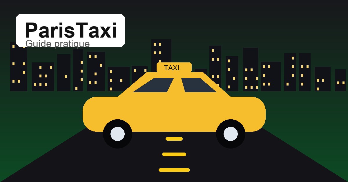 Illustration originale ParisTaxi pour taxi professionnel Paris