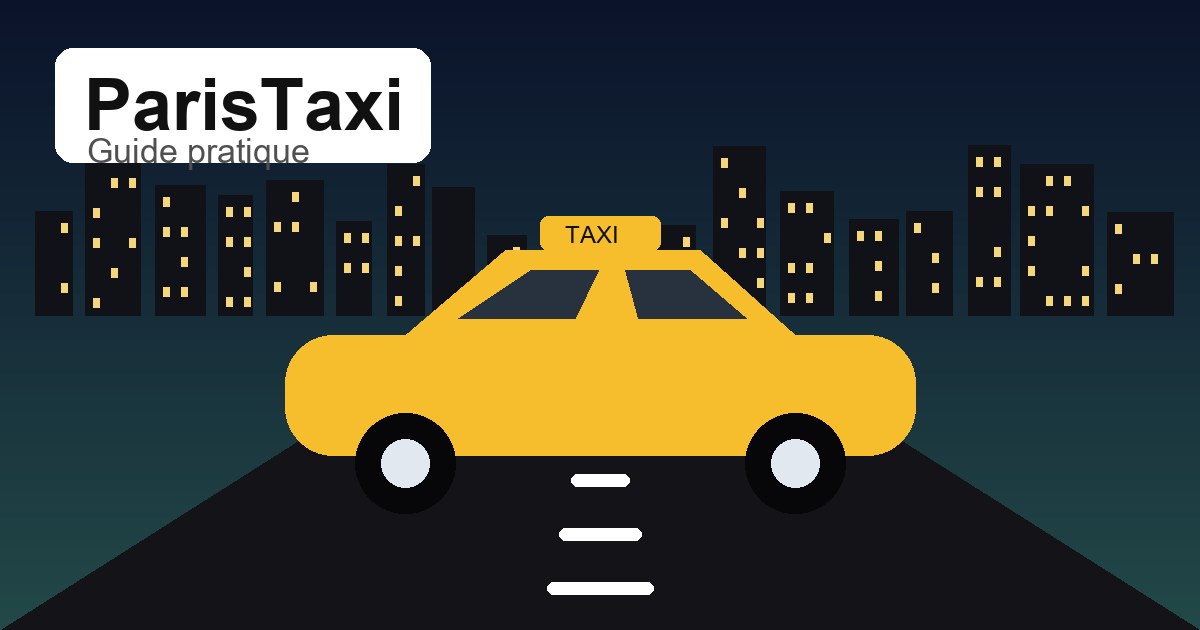 Illustration originale ParisTaxi pour taxi tôt le matin Paris