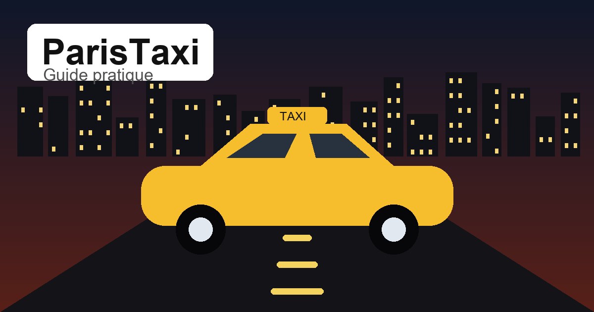 Illustration originale ParisTaxi pour taxi après train Paris